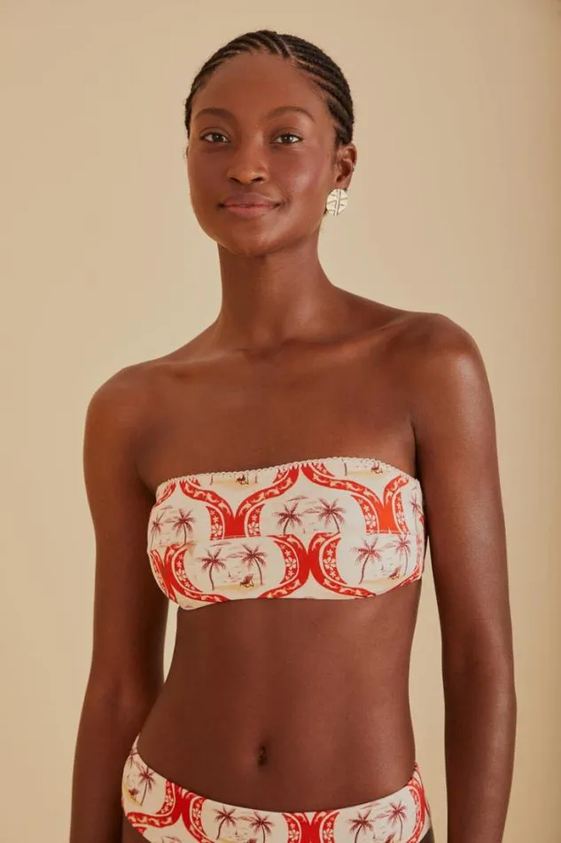 Summer Beach Bandeau Bikini Top Women FARM Rio Bikinis