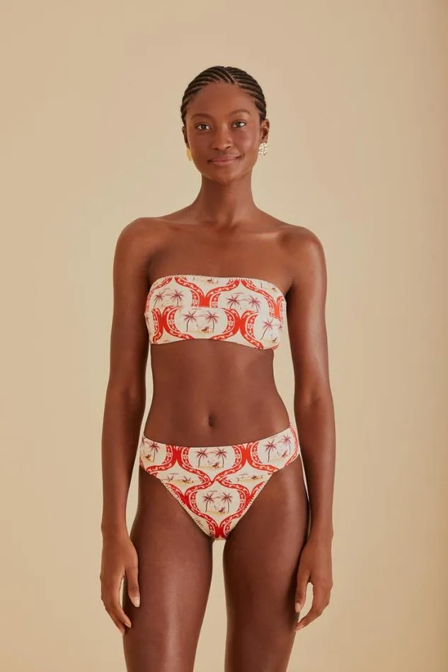 Summer Beach Bandeau Bikini Top Women FARM Rio Bikinis
