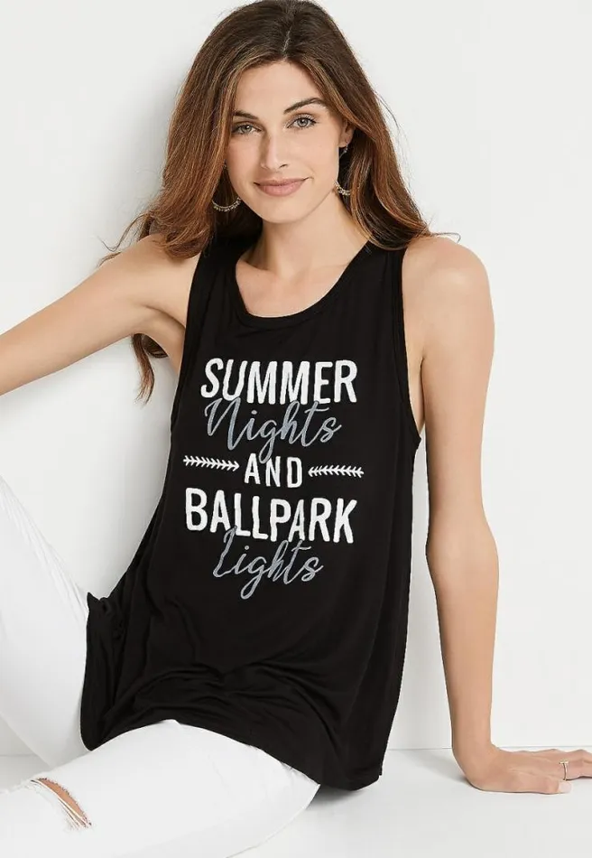 Summer Nights Graphic Tank Top Women Maurices Tops