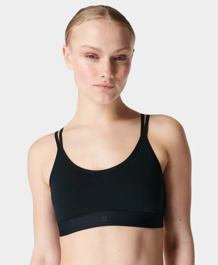 Sundown Soft Cotton Bralette Black Women Underwear Sweaty Betty