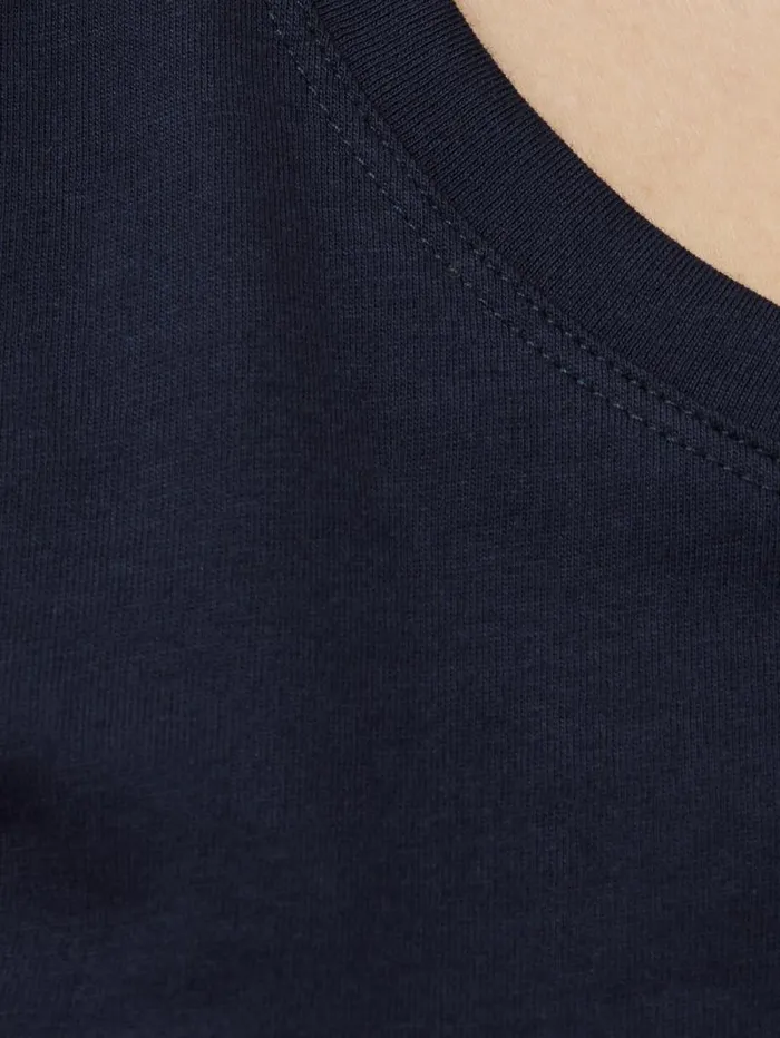 Supima Cotton Scoop Neck Tee Navy Women Jigsaw Shirts and Tops