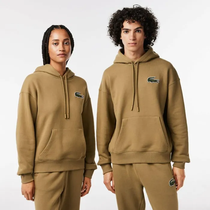 Sweaters and Sweatshirts MenWomen Lacoste Unisex Loose Fit Hoodie Brown Six
