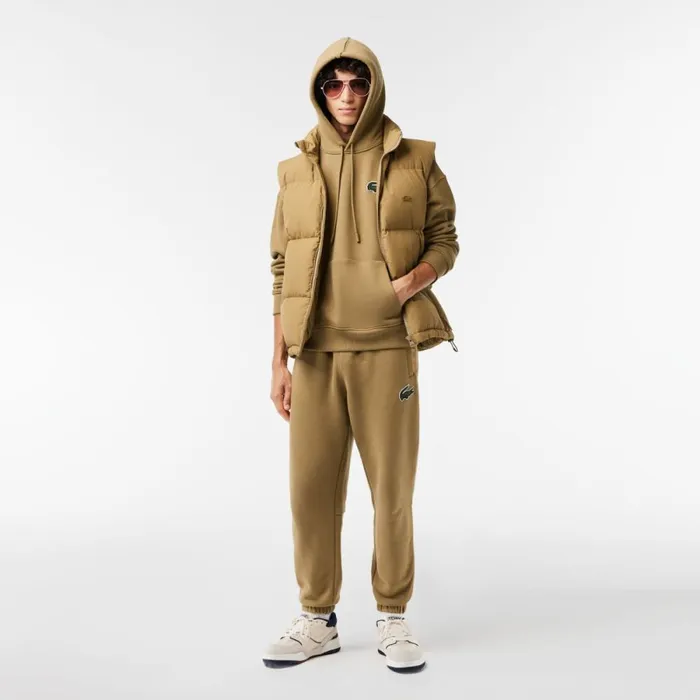 Sweaters and Sweatshirts MenWomen Lacoste Unisex Loose Fit Hoodie Brown Six