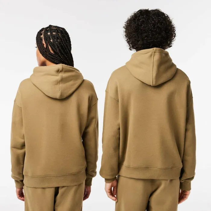 Sweaters and Sweatshirts MenWomen Lacoste Unisex Loose Fit Hoodie Brown Six