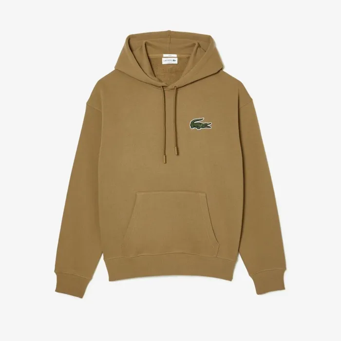Sweaters and Sweatshirts MenWomen Lacoste Unisex Loose Fit Hoodie Brown Six