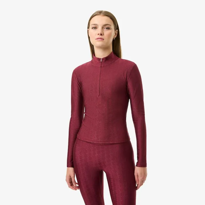 Sweaters and Sweatshirts Women Lacoste Women039s Lacoste X Bandier Monogram Print HalfZip Bordeaux Yup Sweaters and Sweatshirts Women Lacoste Women039s Lacoste X Bandier Monogram Print HalfZip Bordeaux Yup