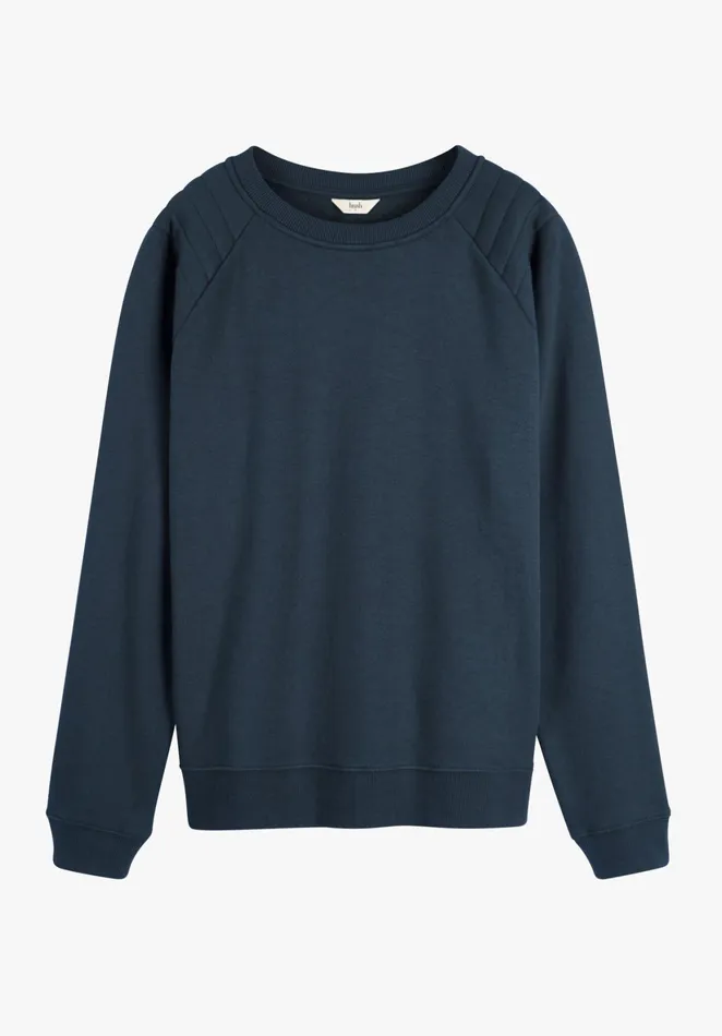 Sweatshirts and Hoodies Women Hush Biker Crew Neck Sweatshirt Navy
