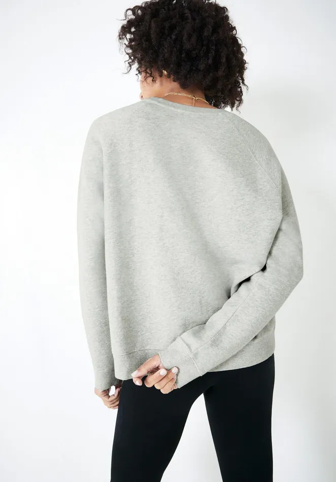 Sweatshirts and Hoodies Women Hush Cassia Relaxed Sweatshirt Light Grey Marl