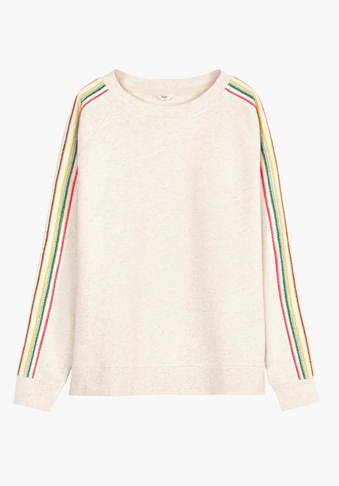 Sweatshirts and Hoodies Women Hush Ceyla Striped Sweatshirt Palest Biscuit Marlmulti