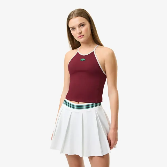 TShirts and Tops Women Lacoste Women039s Lacoste X Bandier All Motion Colorblock Tank Bordeaux Yup