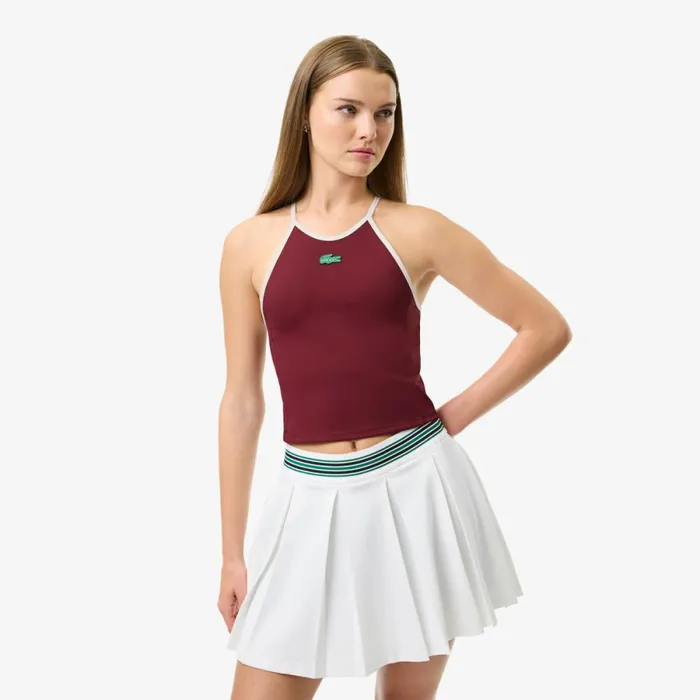 TShirts and Tops Women Lacoste Women039s Lacoste X Bandier All Motion Colorblock Tank Bordeaux Yup