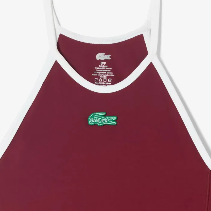 TShirts and Tops Women Lacoste Women039s Lacoste X Bandier All Motion Colorblock Tank Bordeaux Yup