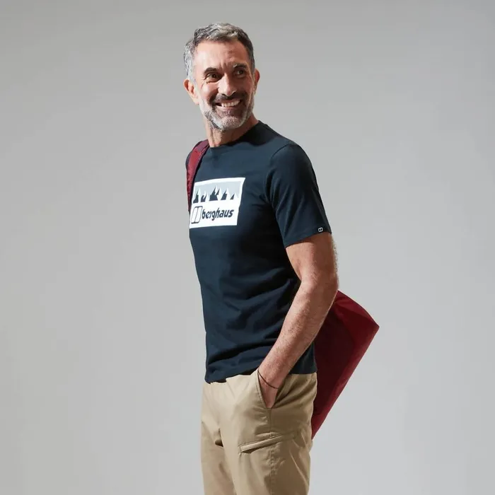 TShirts Men Berghaus Grey Fangs Peak Short Sleeve Tee Black TShirts Men Berghaus Grey Fangs Peak Short Sleeve Tee Black