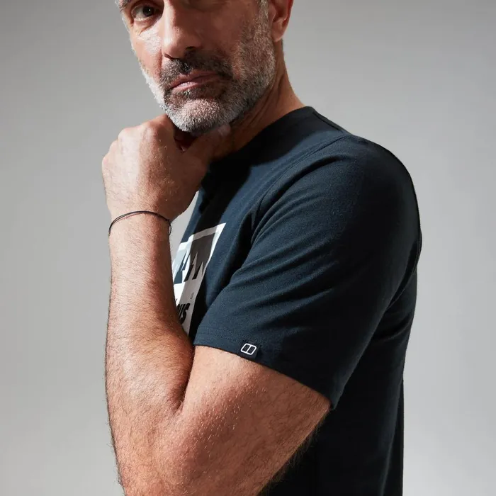 TShirts Men Berghaus Grey Fangs Peak Short Sleeve Tee Black TShirts Men Berghaus Grey Fangs Peak Short Sleeve Tee Black