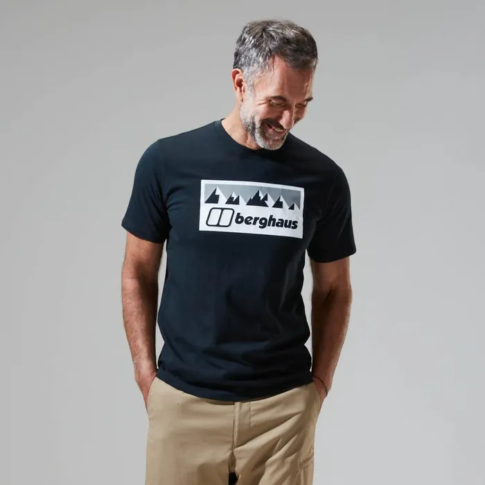 TShirts Men Berghaus Grey Fangs Peak Short Sleeve Tee Black TShirts Men Berghaus Grey Fangs Peak Short Sleeve Tee Black