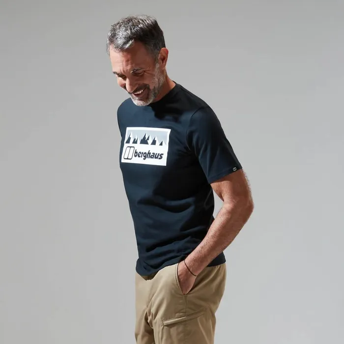 TShirts Men Berghaus Grey Fangs Peak Short Sleeve Tee Black TShirts Men Berghaus Grey Fangs Peak Short Sleeve Tee Black