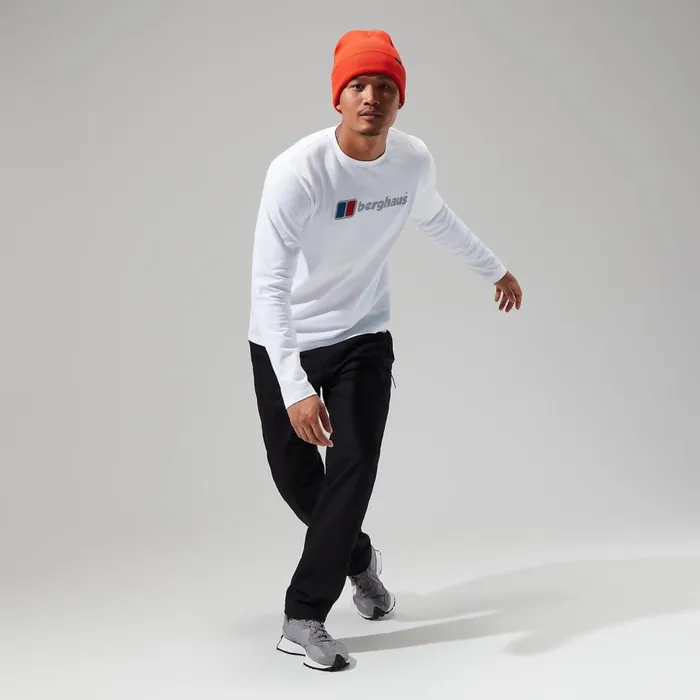 TShirts Men Berghaus Organic Big Logo Long Sleeve Tee White TShirts Men Berghaus Organic Big Logo Long Sleeve Tee White