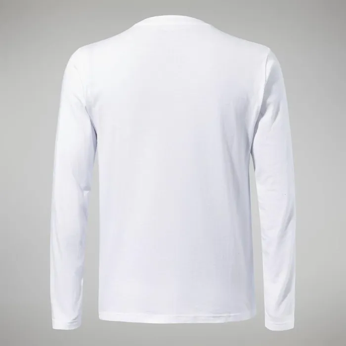 TShirts Men Berghaus Organic Big Logo Long Sleeve Tee White TShirts Men Berghaus Organic Big Logo Long Sleeve Tee White