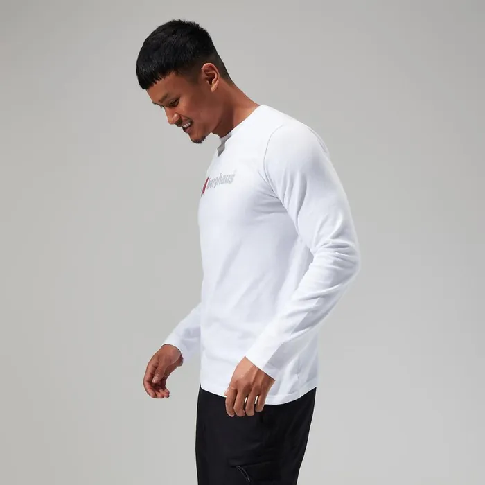 TShirts Men Berghaus Organic Big Logo Long Sleeve Tee White TShirts Men Berghaus Organic Big Logo Long Sleeve Tee White