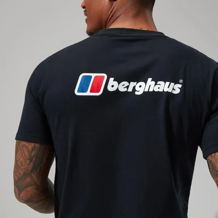 TShirts Men Berghaus Organic Front and Back Logo Tee Black TShirts Men Berghaus Organic Front and Back Logo Tee Black