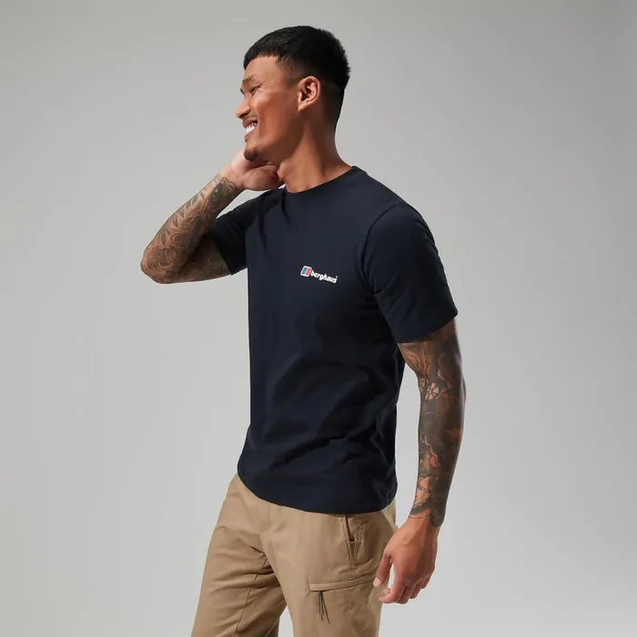 TShirts Men Berghaus Organic Front and Back Logo Tee Black TShirts Men Berghaus Organic Front and Back Logo Tee Black