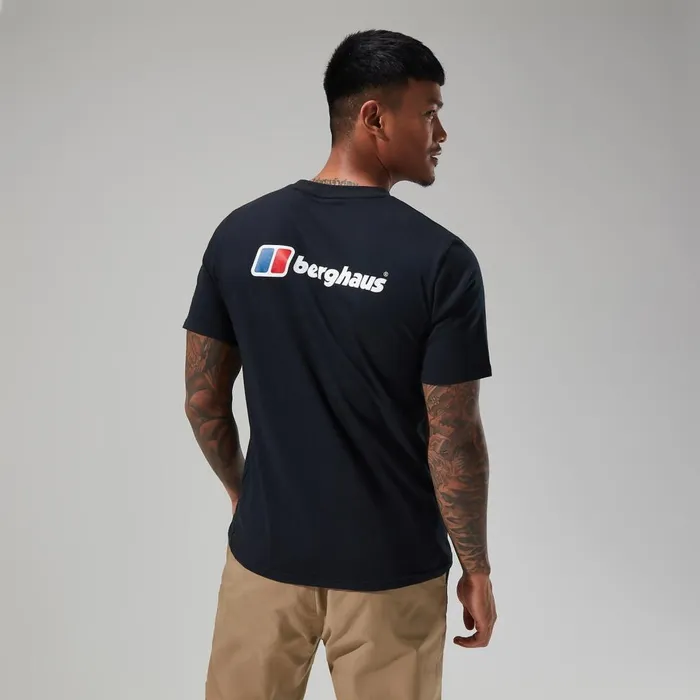 TShirts Men Berghaus Organic Front and Back Logo Tee Black TShirts Men Berghaus Organic Front and Back Logo Tee Black