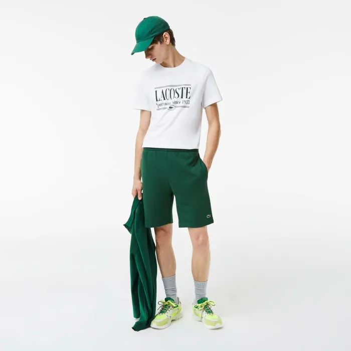 TShirts Men Lacoste Men039s Regular Fit Jersey TShirt White 001