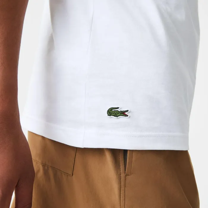 TShirts Men Lacoste Men039s Regular Fit Jersey TShirt White 001