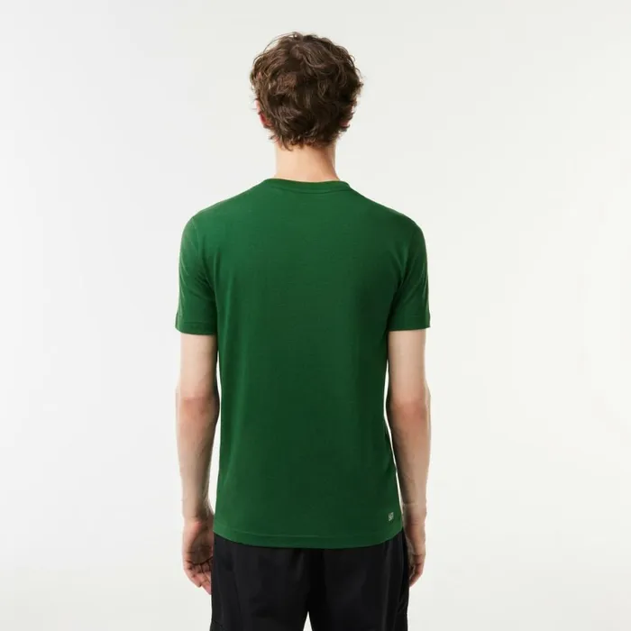 TShirts Men Lacoste Men039s Sport 3D Print Croc Jersey TShirt Green White 291