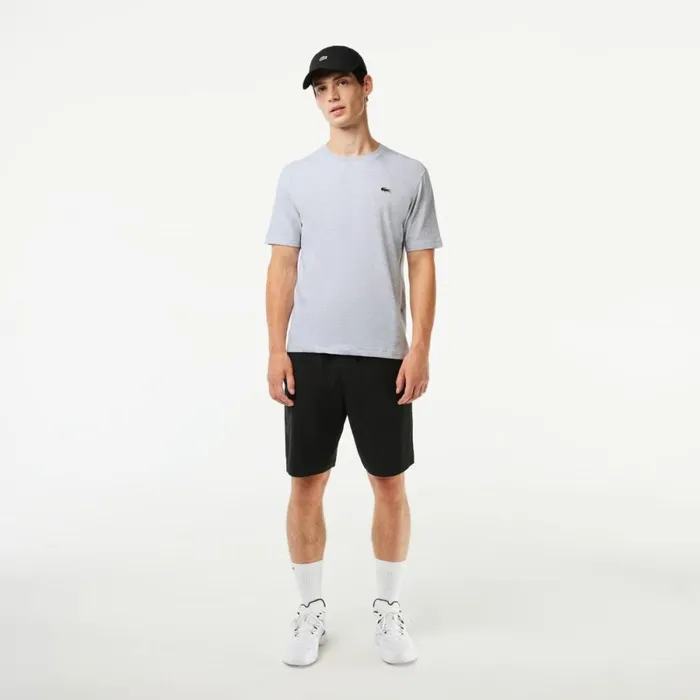 TShirts Men Lacoste Men039s Sport Breathable TShirt Grey Chine Cca