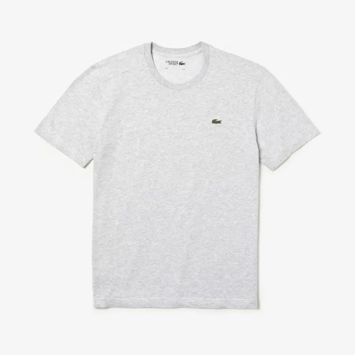 TShirts Men Lacoste Men039s Sport Breathable TShirt Grey Chine Cca