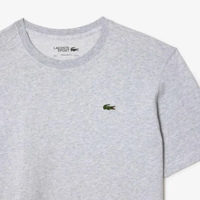 TShirts Men Lacoste Men039s Sport Breathable TShirt Grey Chine Cca