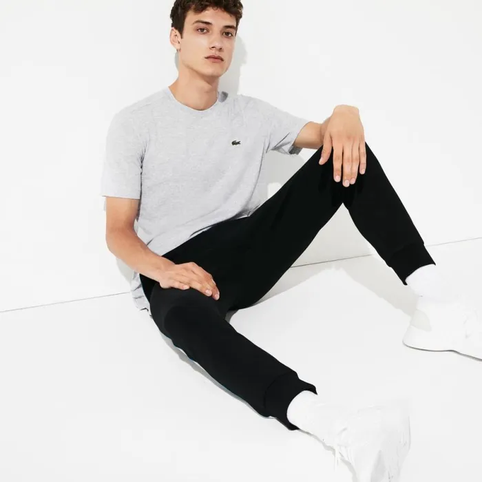 TShirts Men Lacoste Men039s Sport Breathable TShirt Grey Chine Cca