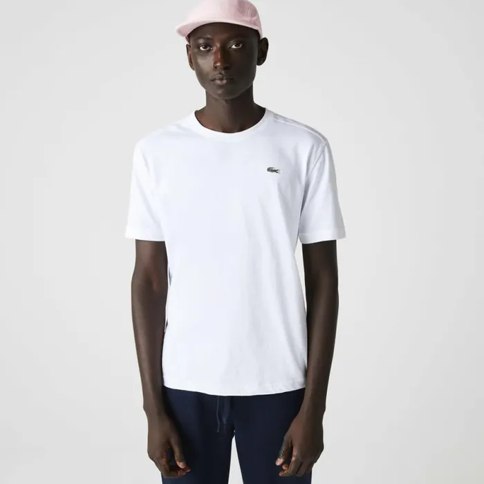 TShirts Men Lacoste Men039s Sport Breathable TShirt White 001