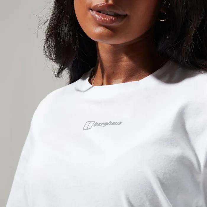 TShirts Women Berghaus Boyfriend Logo Short Sleeve Tee Pure White TShirts Women Berghaus Boyfriend Logo Short Sleeve Tee Pure White