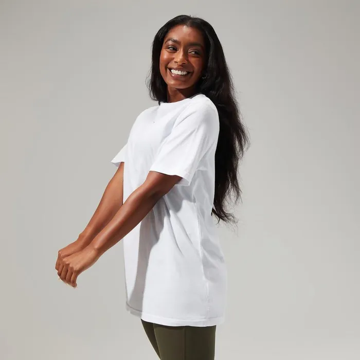 TShirts Women Berghaus Boyfriend Logo Short Sleeve Tee Pure White TShirts Women Berghaus Boyfriend Logo Short Sleeve Tee Pure White