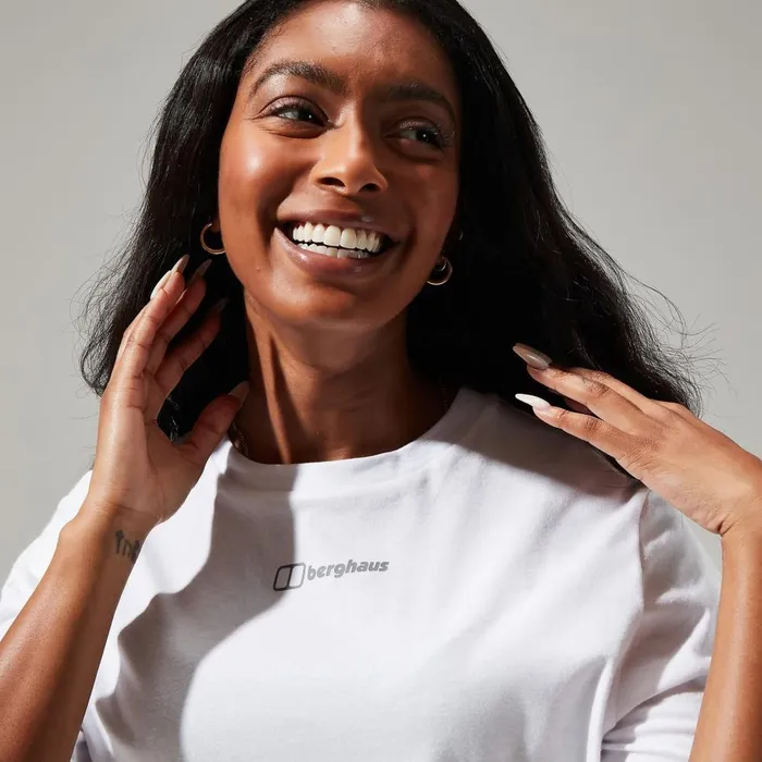 TShirts Women Berghaus Boyfriend Logo Short Sleeve Tee Pure White TShirts Women Berghaus Boyfriend Logo Short Sleeve Tee Pure White