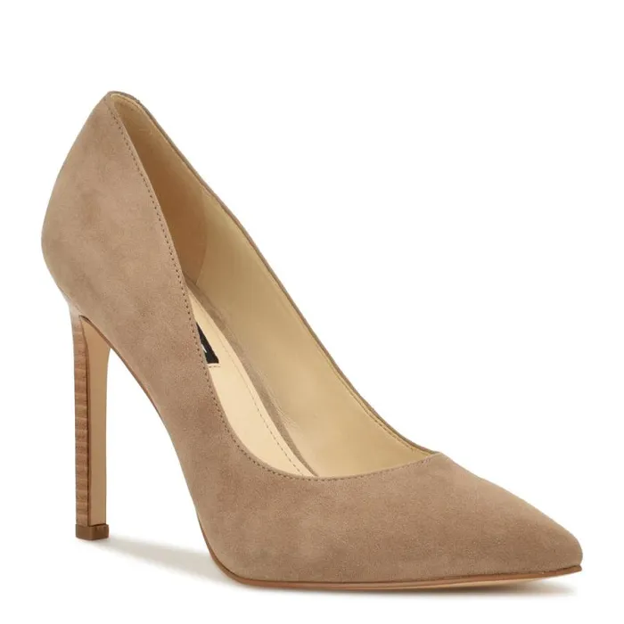 Tatiana Pointy Toe Pumps Beige Suede Women Nine West Heels Tatiana Pointy Toe Pumps Beige Suede Women Nine West Heels