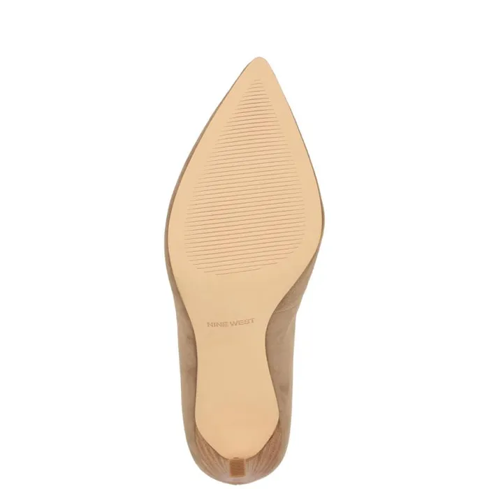 Tatiana Pointy Toe Pumps Beige Suede Women Nine West Heels Tatiana Pointy Toe Pumps Beige Suede Women Nine West Heels