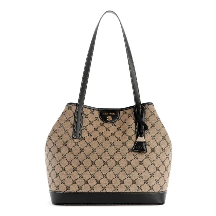 Teagan 2 In 1 Tote Natural Logoblack Women Nine West Totes and Backpacks