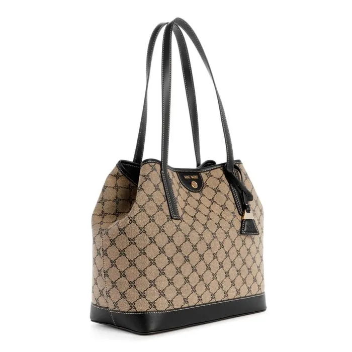 Teagan 2 In 1 Tote Natural Logoblack Women Nine West Totes and Backpacks Teagan 2 In 1 Tote Natural Logoblack Women Nine West Totes and Backpacks