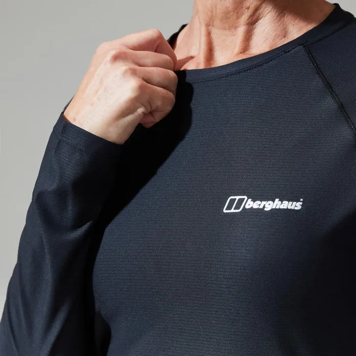 Technical Baselayers Women Berghaus 247 Long Sleeve Crew Base Layer 8211 Black