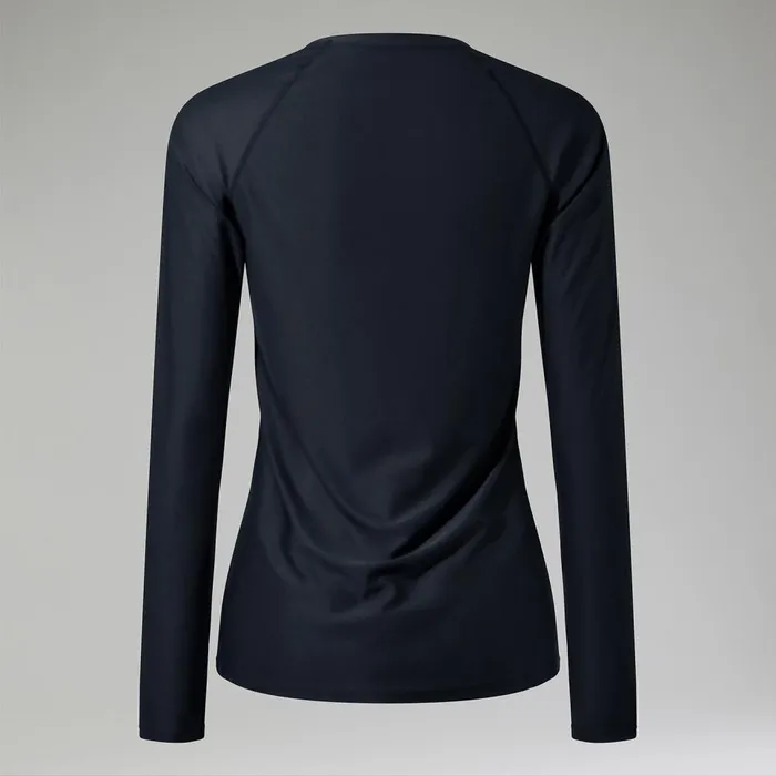 Technical Baselayers Women Berghaus 247 Long Sleeve Crew Base Layer 8211 Black