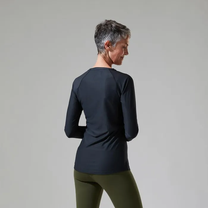 Technical Baselayers Women Berghaus 247 Long Sleeve Crew Base Layer 8211 Black