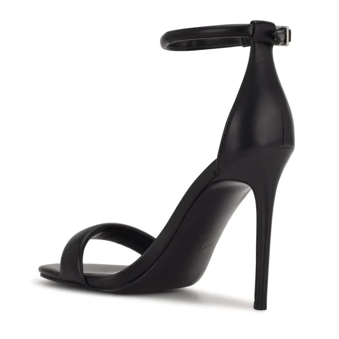 Teeya Ankle Strap Sandals Black Women Nine West Heels Teeya Ankle Strap Sandals Black Women Nine West Heels