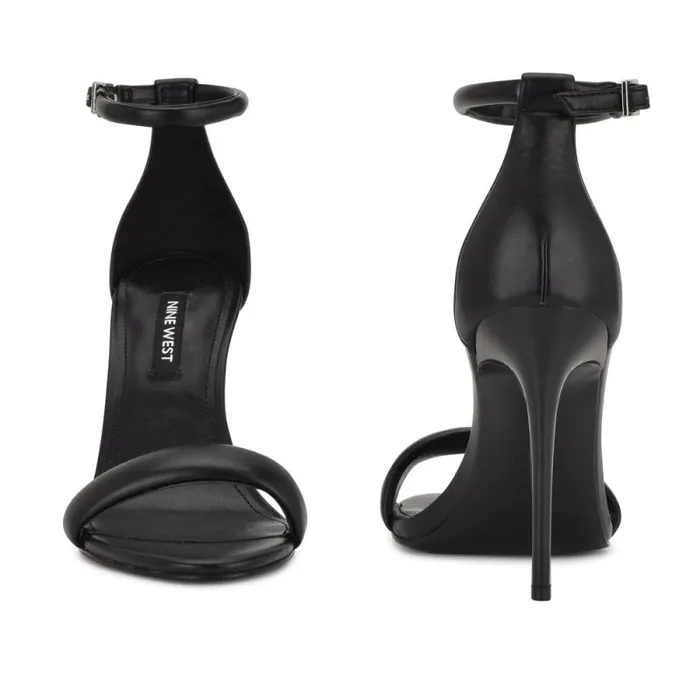 Teeya Ankle Strap Sandals Black Women Nine West Heels Teeya Ankle Strap Sandals Black Women Nine West Heels
