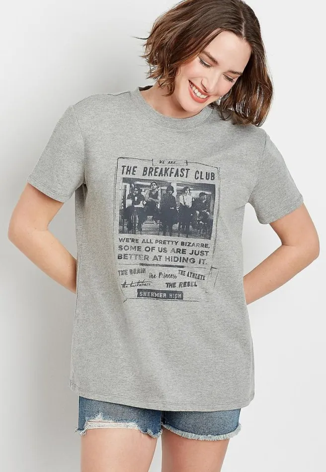 The Breakfast Club Oversized Graphic Tee Women Maurices Tops