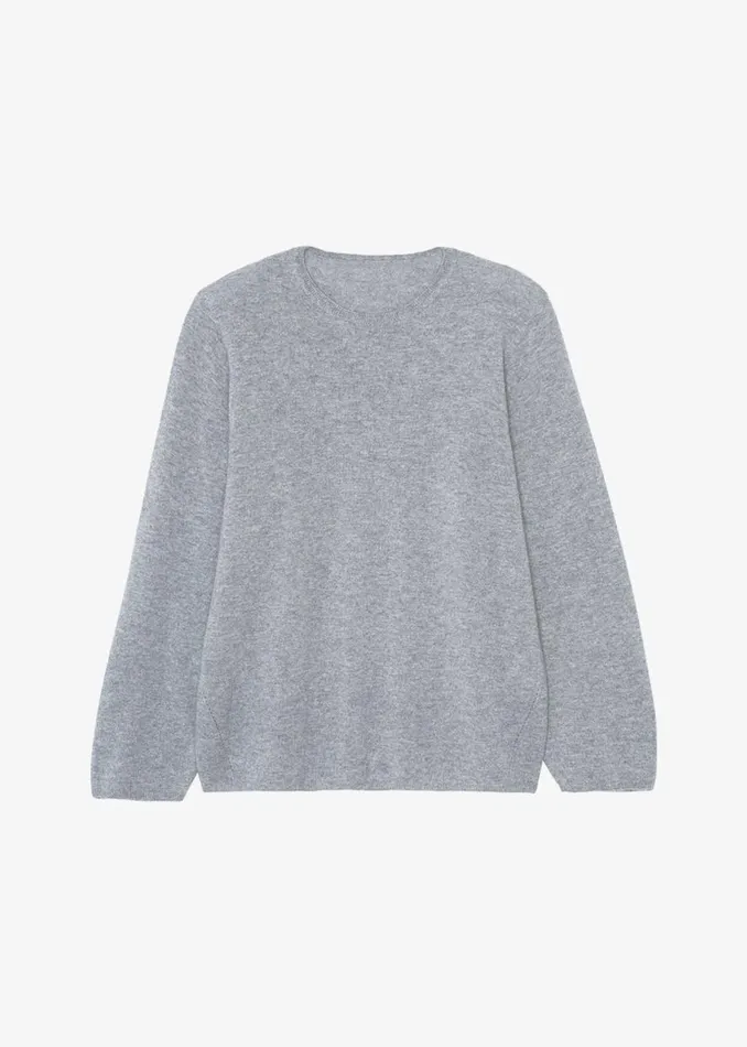 The Frankie Shop Bangor Roundneck Knit Top 8211 Grey Shop Knitwear