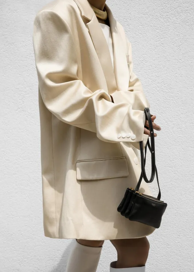 The Frankie Shop Blair Linen Blazer 8211 Beige Shop Outerwear