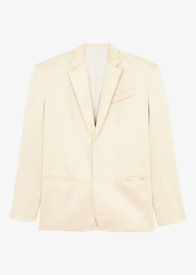 The Frankie Shop Blair Linen Blazer 8211 Beige Shop Outerwear